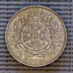 Portugal, silver coin of 1 Escudo 1916 of  Portuguese Republic, (XF), Alberto Gomes R. 23.02, World Coins Portugal KM 564
