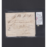 Carta Pré-Filatélica circulada de Coimbra para Lisboa datada de 07-01-1831