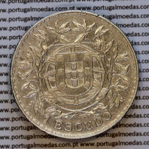Portugal, silver coin of 1 Escudo 1915 of the Portuguese Republic, (VF), Gomes R.23.01, World Coins Portugal KM 564