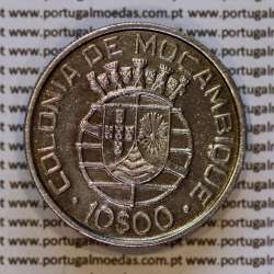 Moçambique, 10 Escudos 1938 Prata, (10$00 escudos 1938) Ex-Colónia de Portugal, (MBC+), World Coins Mozambique KM 70 c