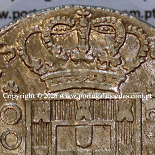 Portugal, silver coin of Cruzado Novo silver 1812 D. João Prince Regent 3