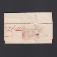 Carta Pré-Filatélica circulada de Coimbra para Lisboa datada de 27-04-1831
