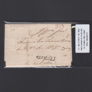 Carta Pré-Filatélica circulada de Coimbra para Lisboa datada de 27-04-1831