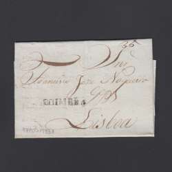 Carta Pré-Filatélica circulada de Coimbra para Lisboa datada de 17-05-1831