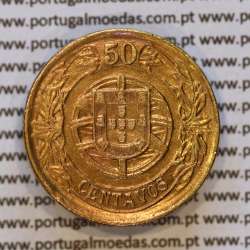 50 Centavos 1926 Bronze-Alumínio, $50 centavos 1926 Alumínio-Bronze Republica Portuguesa, (Bela-), World Coins Portugal KM 575