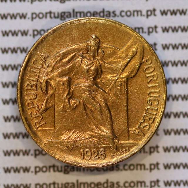 50 Centavos 1926 Bronze-Alumínio, $50 centavos 1926 Alumínio-Bronze Republica Portuguesa, (Bela-), World Coins Portugal KM 575