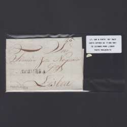 Carta Pré-Filatélica circulada de Coimbra para Lisboa datada de 17-05-1831