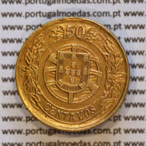 50 Centavos 1926 Bronze-Alumínio da Republica Portuguesa, (MBC+/Bela-), World Coins Portugal KM 575b