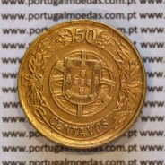 50 Centavos 1926 Bronze-Alumínio da Republica Portuguesa, (MBC+/Bela-), World Coins Portugal KM 575b