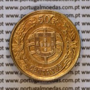 50 Centavos 1926 Bronze-Alumínio da Republica Portuguesa, (MBC+/Bela-), World Coins Portugal KM 575d