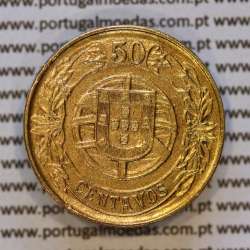 50 Centavos 1926 Bronze-Alumínio da Republica Portuguesa, (MBC+/Bela-), World Coins Portugal KM 575d