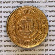 Portugal, coin of 50 Centavos 1926 Aluminium-bronze of Portuguese Republic, (VF+), World Coins Portugal KM 575 b