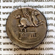 MOEDA DENÁRIO PRATA DA REPÚBLICA ROMANA FAMÍLIA “TITIA” (ANO 90 a.C.) “Q. TITIUS” LEGENDA (Q. TITI) 2