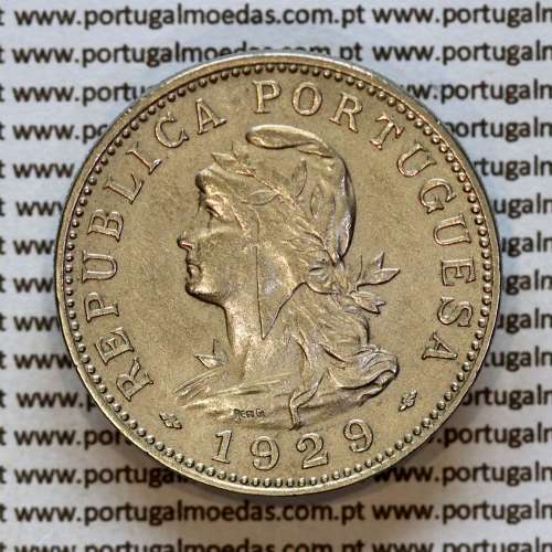 50 Centavos 1929 alpaca de São Tomé e Príncipe Ex-colónia Portuguesa a1