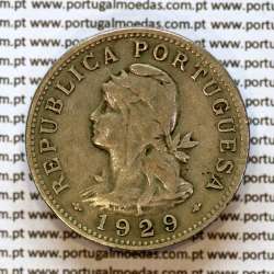 50 Centavos 1929 alpaca de São Tomé e Príncipe Ex-colónia Portuguesa, (MBC), World Coins Saint Thomas & Prince Island KM 1c