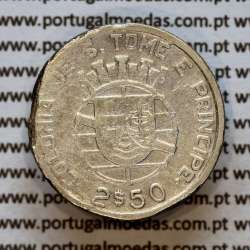 2-1/2 Escudos 1939 silver, Saint Thomas and Príncipe, Former colony portuguese, (F-/G), World Coins Saint Thomas & Prince KM 5