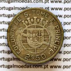 São Tomé e Príncipe 2$50 Escudos 1939 prata, 2-1/2 Escudos Prata 1939, (BC), World Coins Saint Thomas & Prince Island KM 5 a