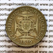 2-1/2 Escudos 1939 silver, Saint Thomas and Príncipe, Former colony portuguese, (F), World Coins Saint Thomas & Prince KM 5 h