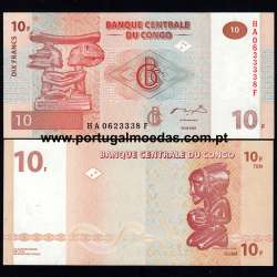 Congo – 10 Francs Banknote, 2003 (Uncirculated) – Pick 93