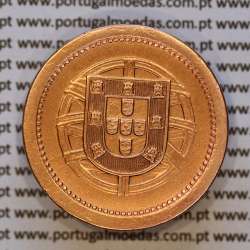 Portugal, bronze coin of 5 centavos 1920 - Portuguese Republic, (VF+/XF), World Coins Portugal KM 569, A. Gomes R.05.01.