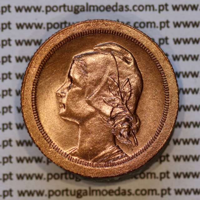 20 Centavos 1925 Bronze da Republica Portuguesa, (Soberba), World Coins Portugal KM 574 a
