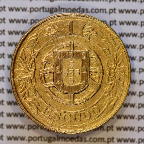 Portugal, 1 Escudo 1924 Aluminium Bronze of Portuguese Republic, (AU), World Coins Portugal KM 576 b
