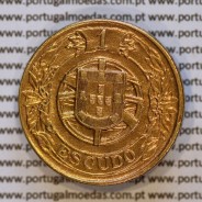 1 Escudo 1924 Bronze-Alumínio da Republica Portuguesa, (MBC+/Bela), World Coins Portugal KM 576 b
