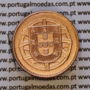 1 centavo 1921 Bronze da República Portuguesa, (MBC+/BELA), World Coins Portugal KM 565 d