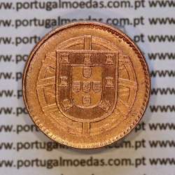 1 centavo 1921 Bronze da República Portuguesa, (MBC+), World Coins Portugal KM 565