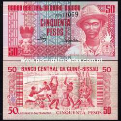 Guiné-Bissau - Nota de 50 Pesos 1990 (Não circulada) - Pick 10