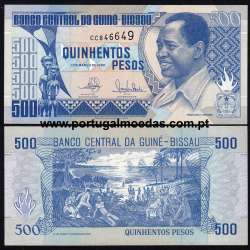 Guinea-Bissau – 500 Pesos Banknote, 1990 (Uncirculated) – Pick 12