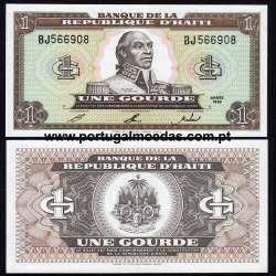 Haiti - Nota de 1 (Um) Gourde 1993 (Não circulada) - Pick 259