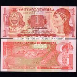 Honduras – 1 Lempira Banknote, 2006 (Uncirculated) – Pick 84e
