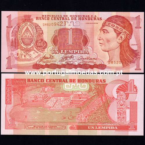 Honduras – 1 Lempira Banknote, 2006 (Uncirculated) – Pick 84e