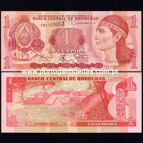Honduras – 1 Lempira Banknote, 1997 (Uncirculated) – Pick 79A