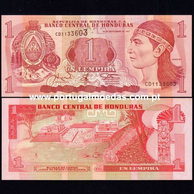 Honduras – 1 Lempira Banknote, 1997 (Uncirculated) – Pick 79A