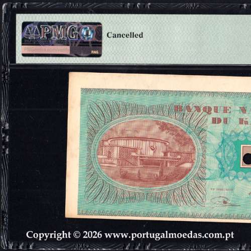 Katanga — 20 Francs 1960, National Bank of Katanga,  Pick 6a, PMG 63 c3