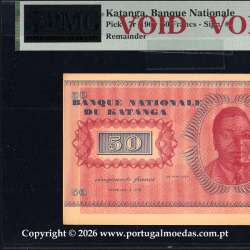 Katanga — 50 Francs 1960 — Multicolour Printing Proof of Pick 7r Type, very Rare, 00b