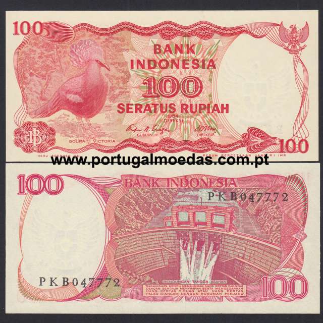 Indonesia – 100 Rupiah Banknote, 1984 (Uncirculated) – Pick 122