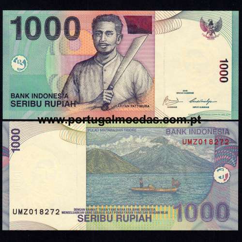 Indonesia – 1000 Rupiah Banknote, 2009 (Uncirculated) – Pick 141j