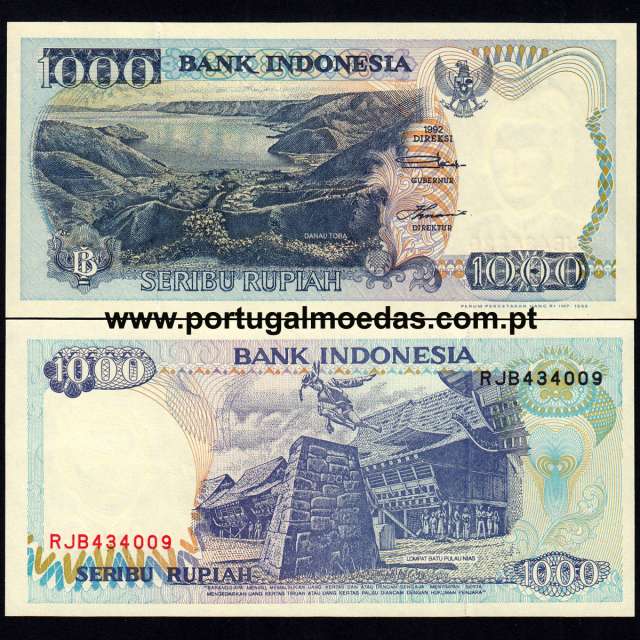 Indonesia – 1000 Rupiah Banknote, 1992 (Uncirculated) – Pick 129