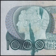 Erro de Impressão - Nota de 1000 Escudos 1982 D. Pedro V, 1000$00 26/10/1982 Chapa: 11 - Banco de Portugal (Circulada), Pick 175
