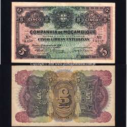Mozambique, 5 Pounds Sterling 1934 (15 January 1934), Mozambique Company – Beira, World Paper Money PickR32, SN.13,459 a1