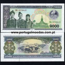 Laos – 1000 Kip Banknote, 2003 (Uncirculated) – Pick 32Ab