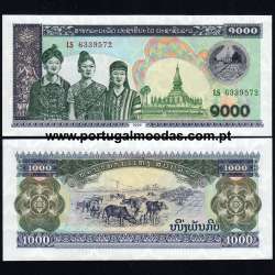 Laos – 1000 Kip Banknote, 1998 (Uncirculated) – Pick 32Aa