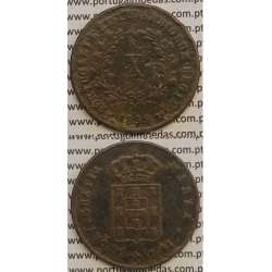 MOEDA X REIS COBRE 1839 (MBC-) MÓDULO MENOR 32mm - D.MARIA II