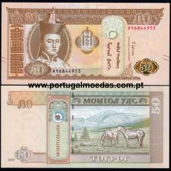 Mongolia – 50 Tugrik Banknote, 2019 (Uncirculated) – Pick 72