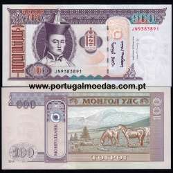 Mongolia – 100 Tugrik Banknote, 2014 (Uncirculated) – Pick 65