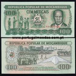 Mozambique – 100 Meticais Banknote, 1989 (Uncirculated) – Pick 130c