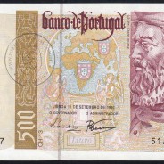 Nota 500 Escudos 1997 João de Barros Série 51A895677 Não Circulada